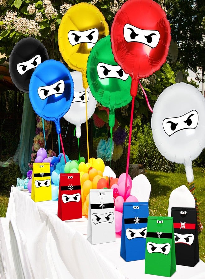 Chivertion 30 Pcs Ninja Gift Bags with Stickers Ninja Goody Gift Treat Bags for Birthday Themed Party Supplies - Image 3